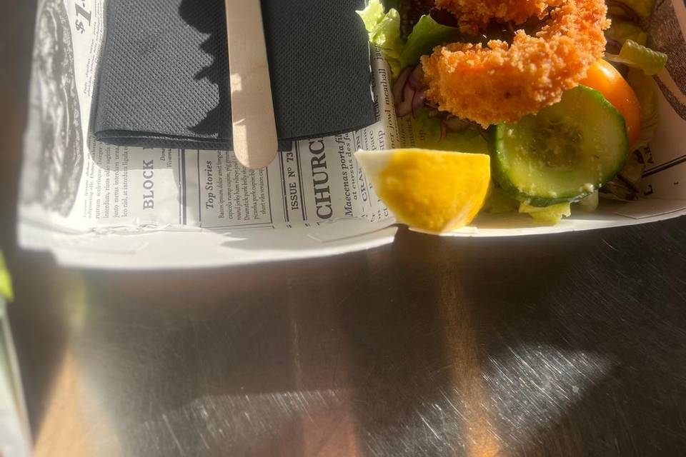 GAMBAS (décortiquées) au Panko