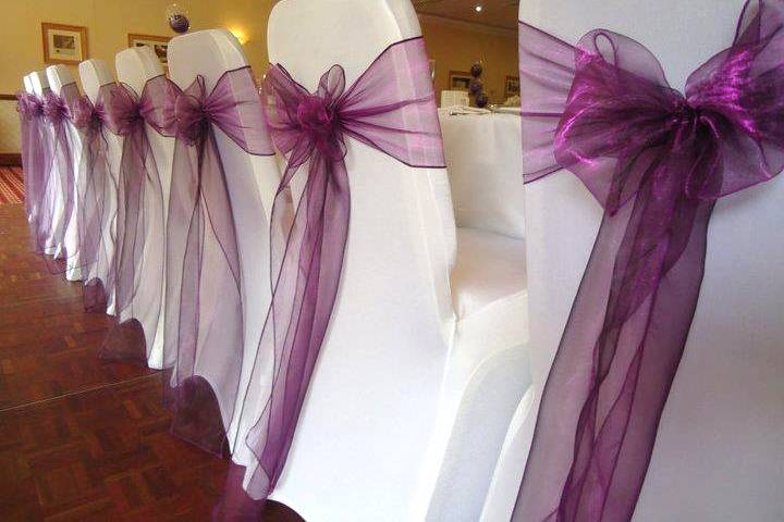 Violet organza