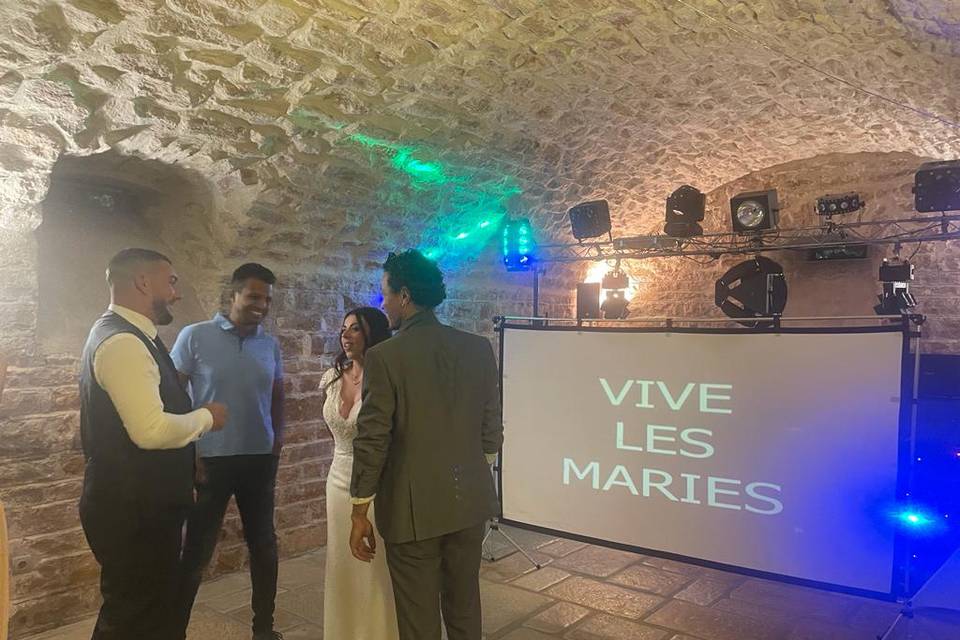 Avec les mariés