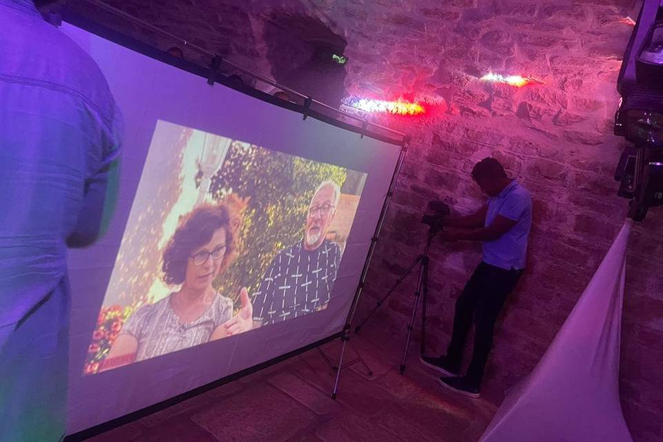 Rétroprojection du film