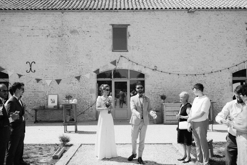 Noir et blanc terrasse