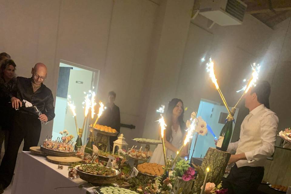 Décor d'une table de desserts