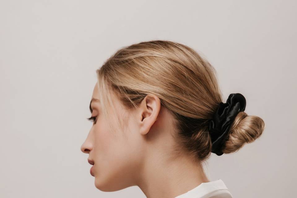 Chignon bas avec chouchou