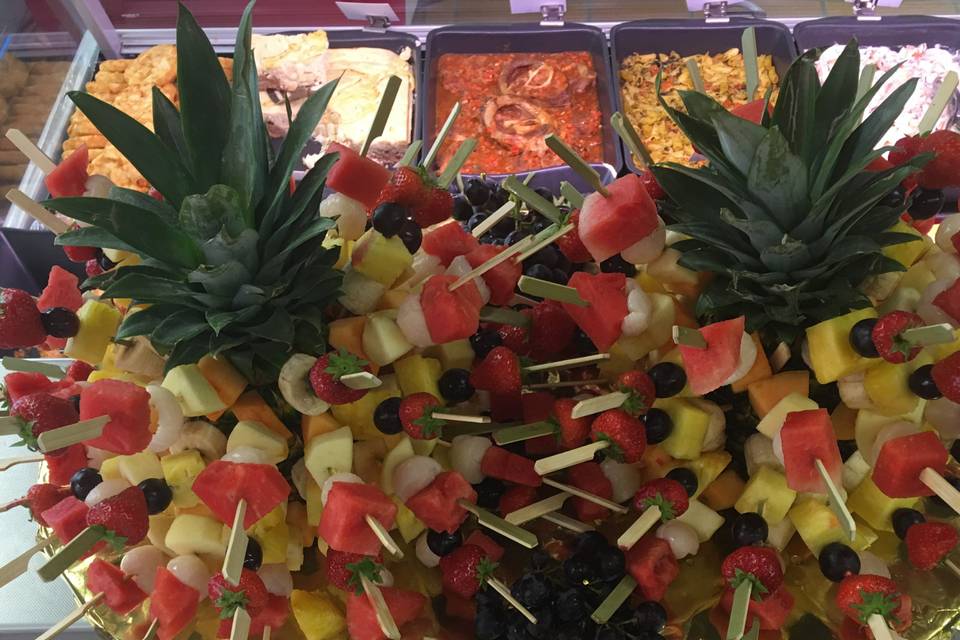 Brochettes de fruits