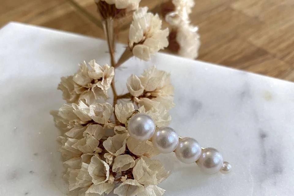 Broche en perles