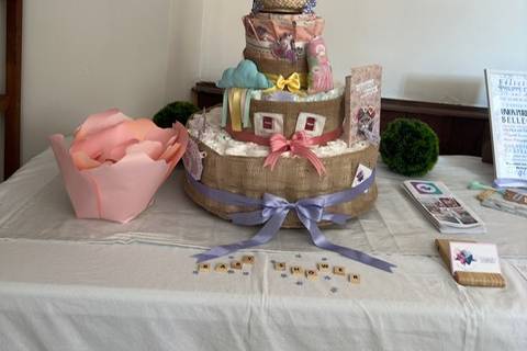 Gateau de couches babyshower