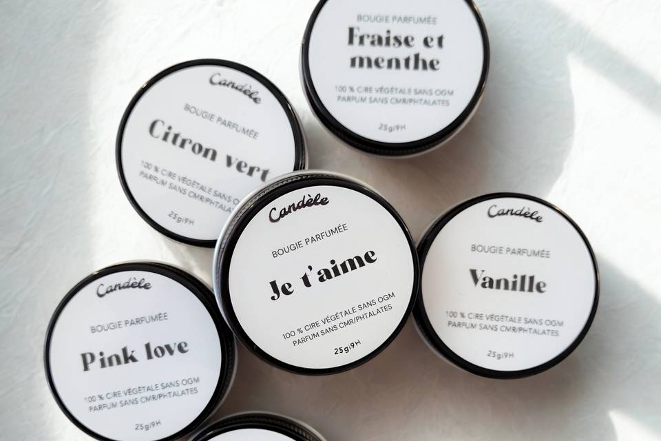 Mini-bougie personnalisée