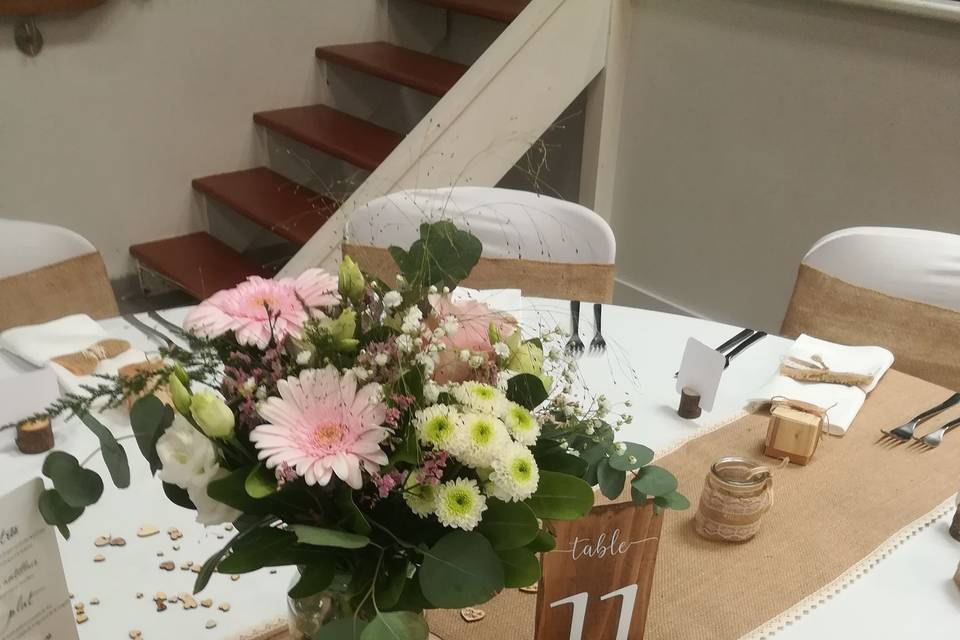 Bouquet de table champêtre