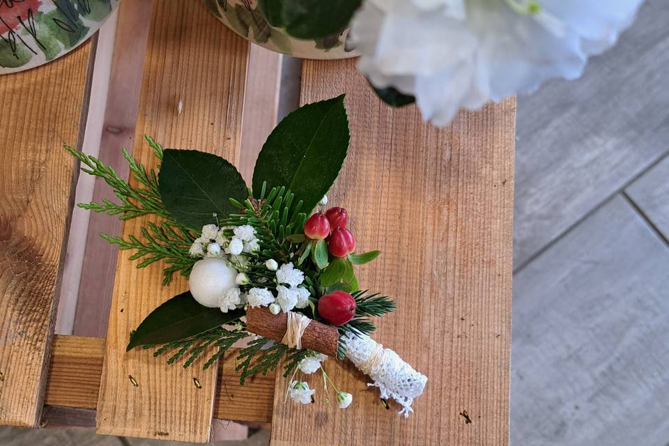 Thème noel (boutonnière)