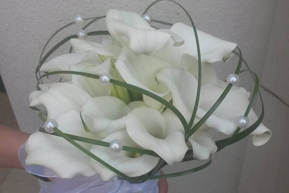 Bouquet mariée arum