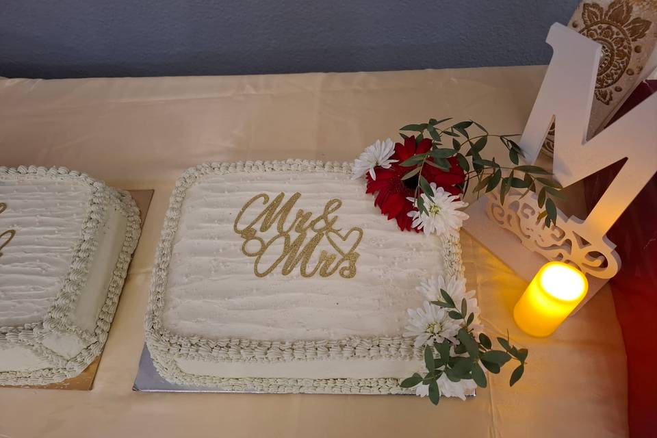 Wedding cake pistache