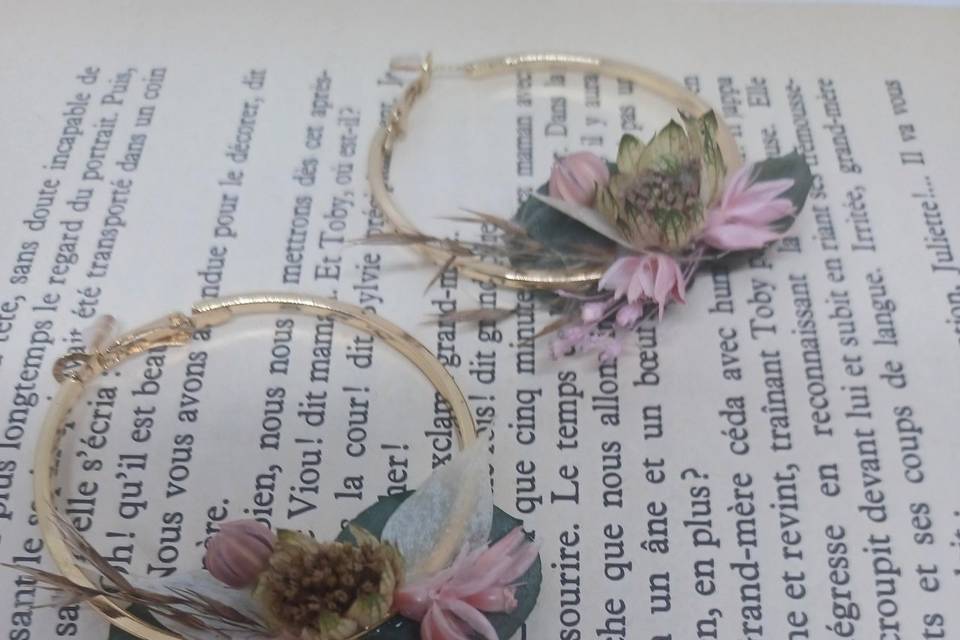 Boucles d'oreilles en fleurs s