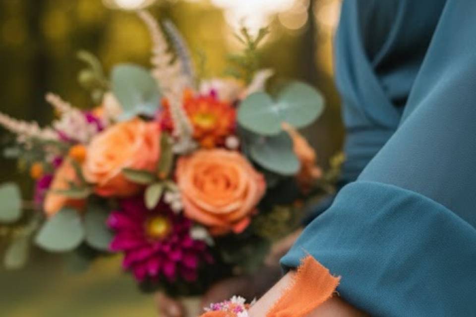 Bracelets fleuri et bouquet