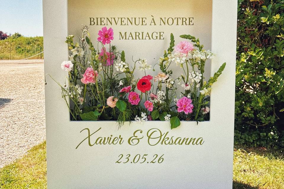 Panneau de bienvenue