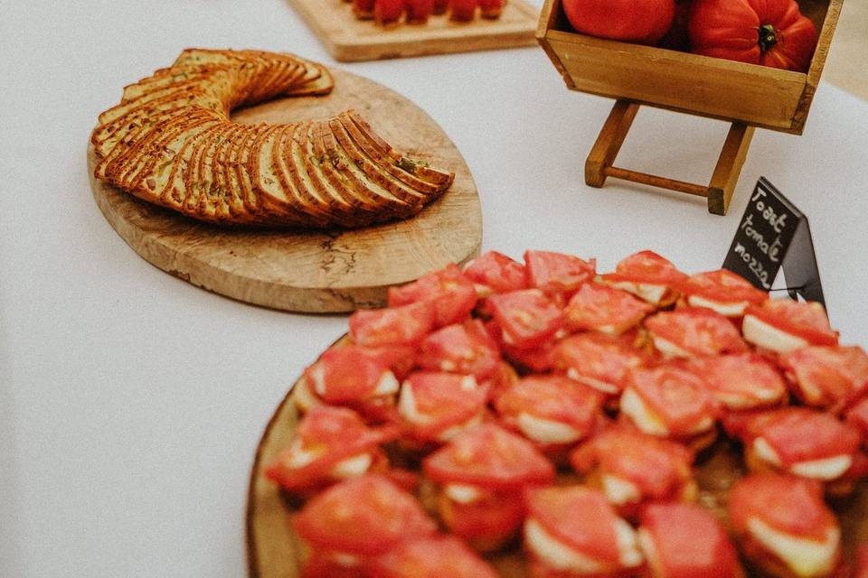 Animation marché, stand tomate