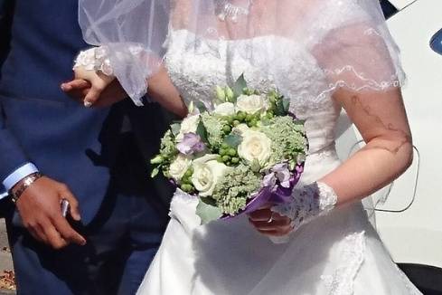 Bouquet violet et blanc