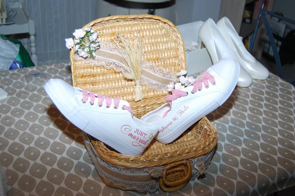 Baskets mariée
