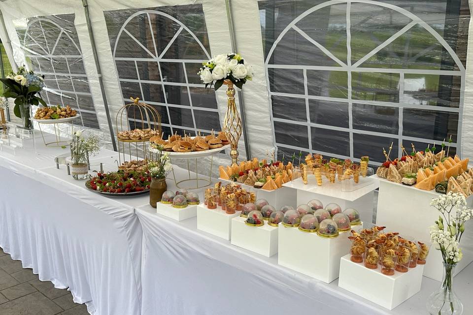 Mise en place buffet