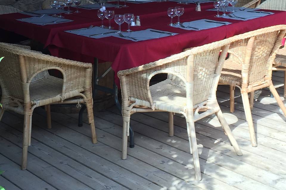 Dîner dans la salle