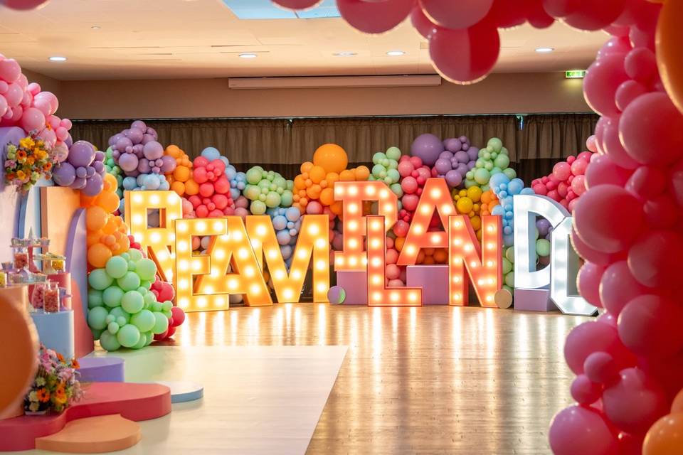 Couloir de ballons