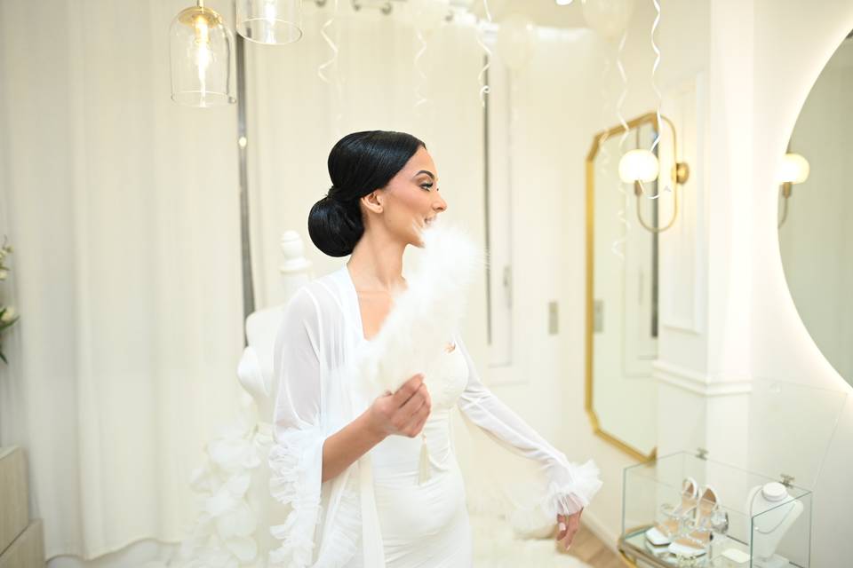 Habillage de la mariée