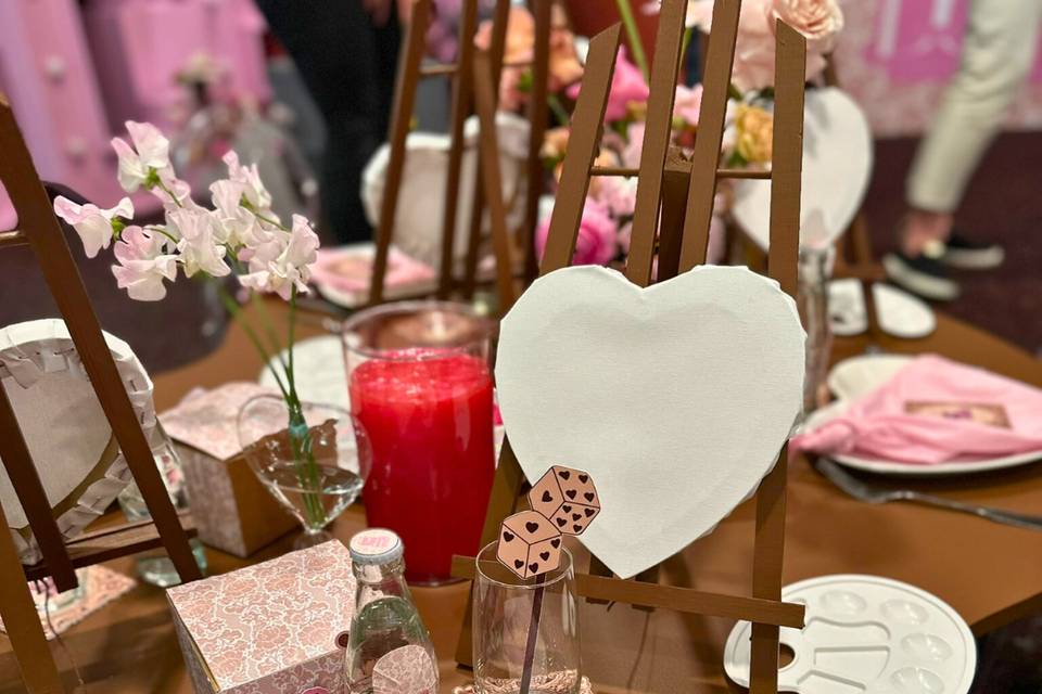 Table d'enfant dressée
