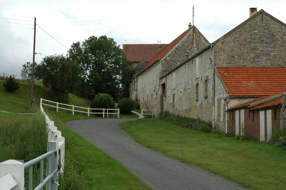 Arrivée à la ferme