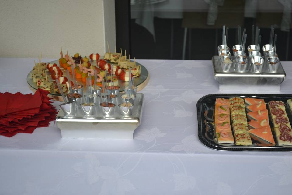 Canapés pain de mie pour le vin d'honneur