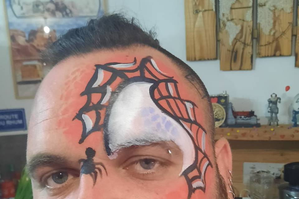 Maquillage spiderman