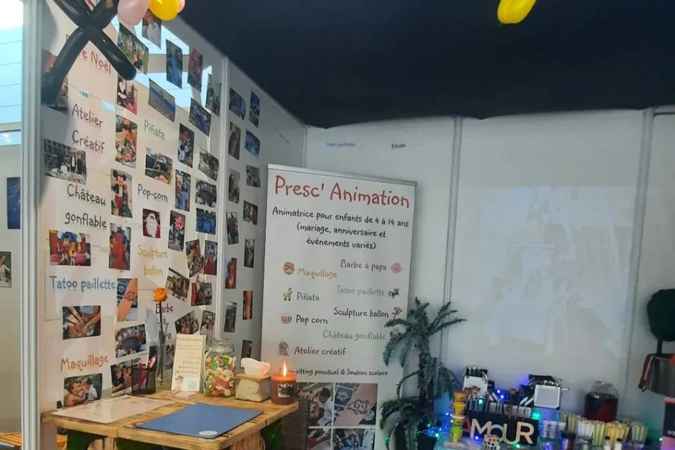 Notre stand au salon du mariag