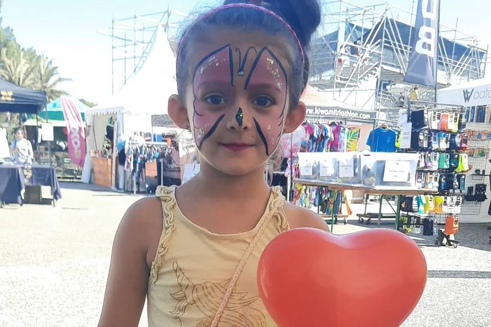 Maquillage et ballon