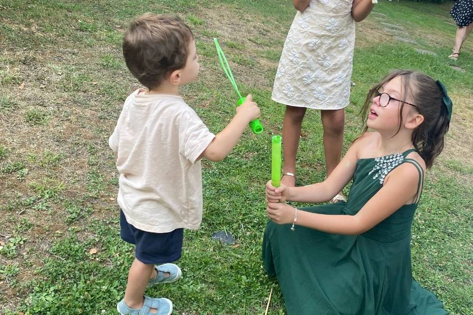 Bulles en extérieur