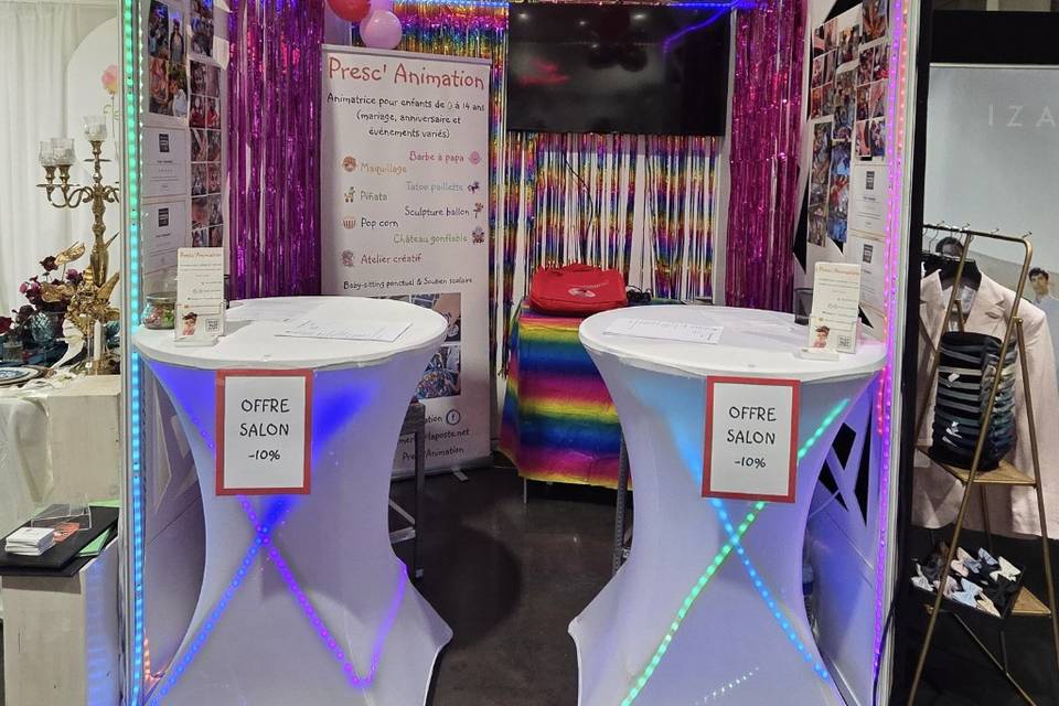 Mon stand coloré au salon du m