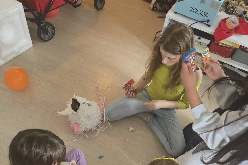 Destruction de la pinata