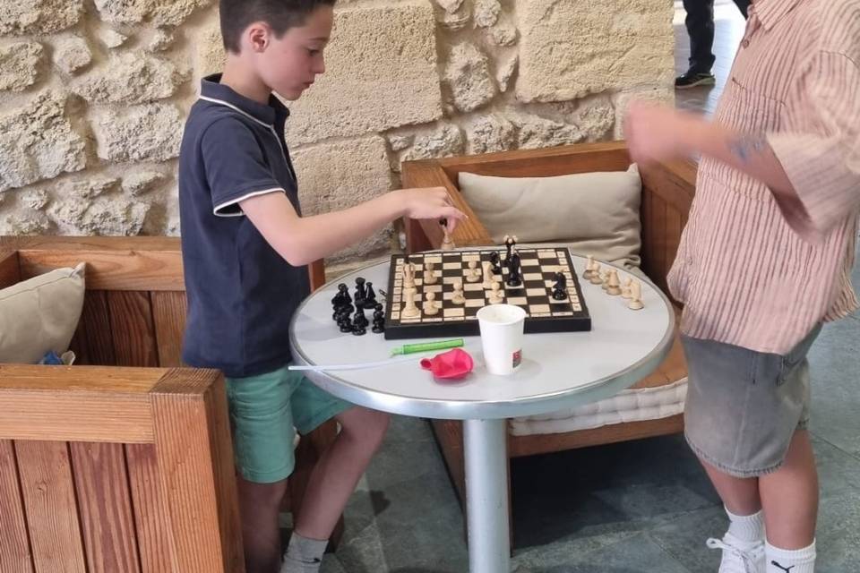 Partie d'échec en cours