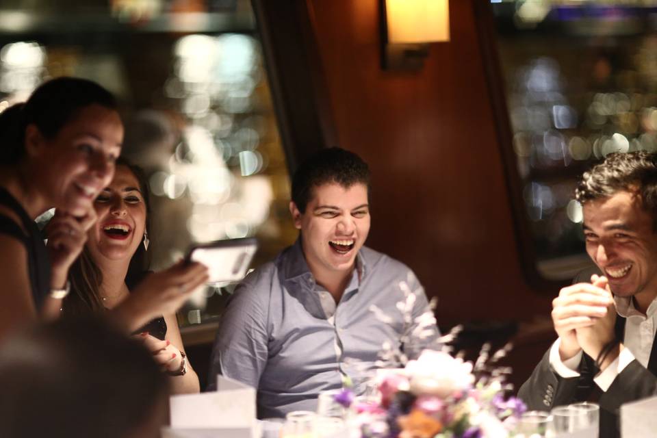 Invités pendant la soirée