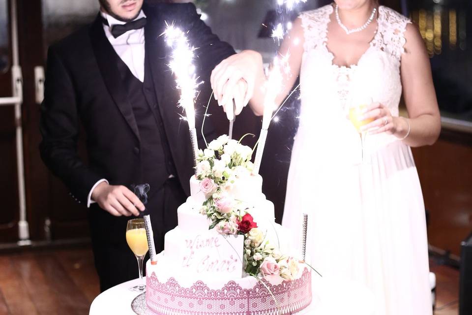 Gâteau pendant la soirée