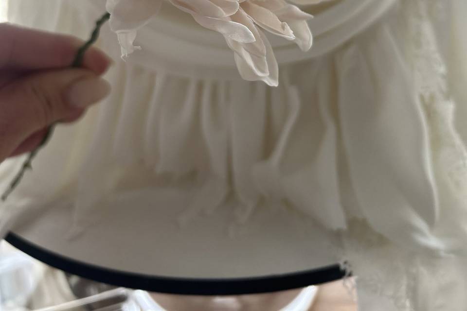Fleur en pâte à sucre