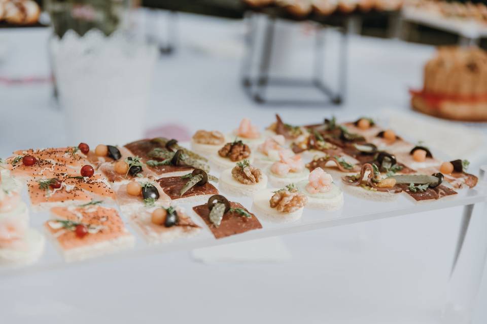 Canapés variés