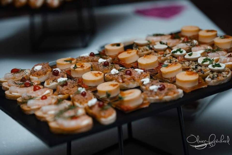 Canapés variés