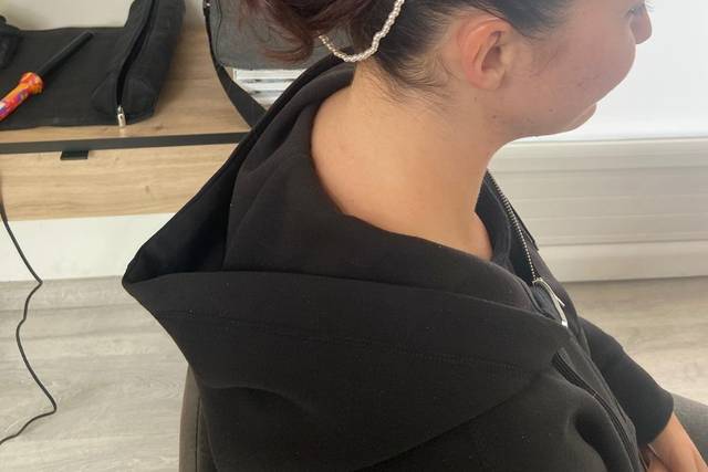 Chignon haut élégant