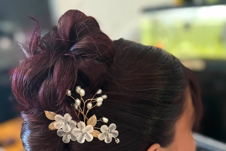 Chignon banane revisité