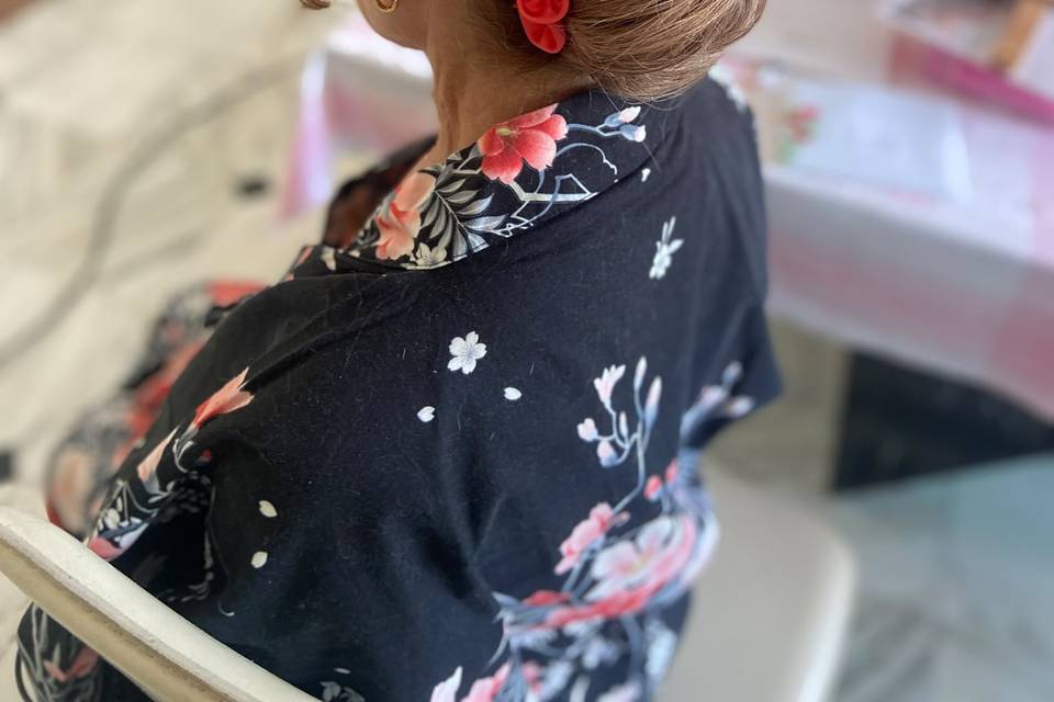 Chignon bas mère du mariée