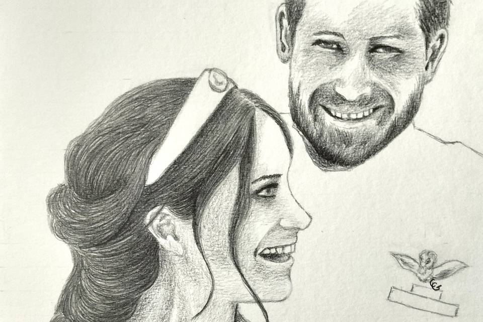 Meghan et Harry, graphite