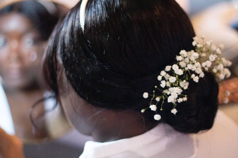 Le chignon de la mariée