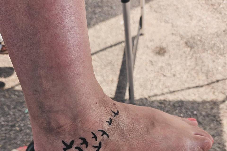 Tattoo envolé d'oiseaux