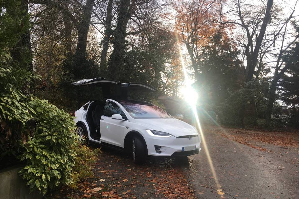 Tesla Model X sans décoration