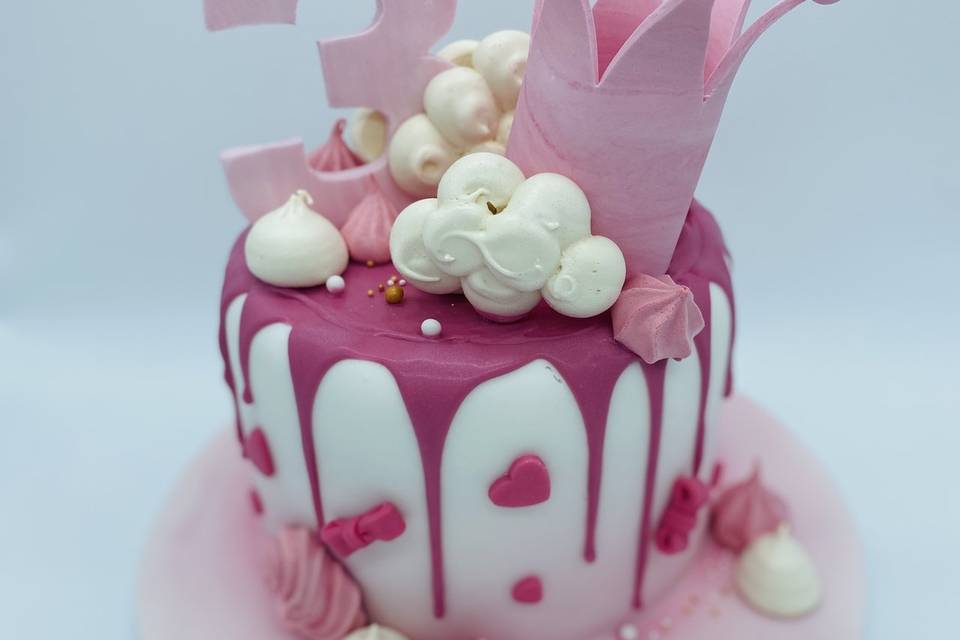 Gâteau d'anniversaire girly