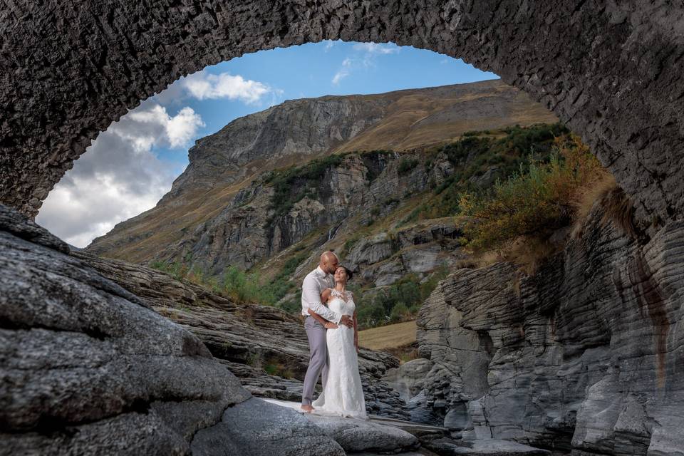 Photo couple Trash the Dress