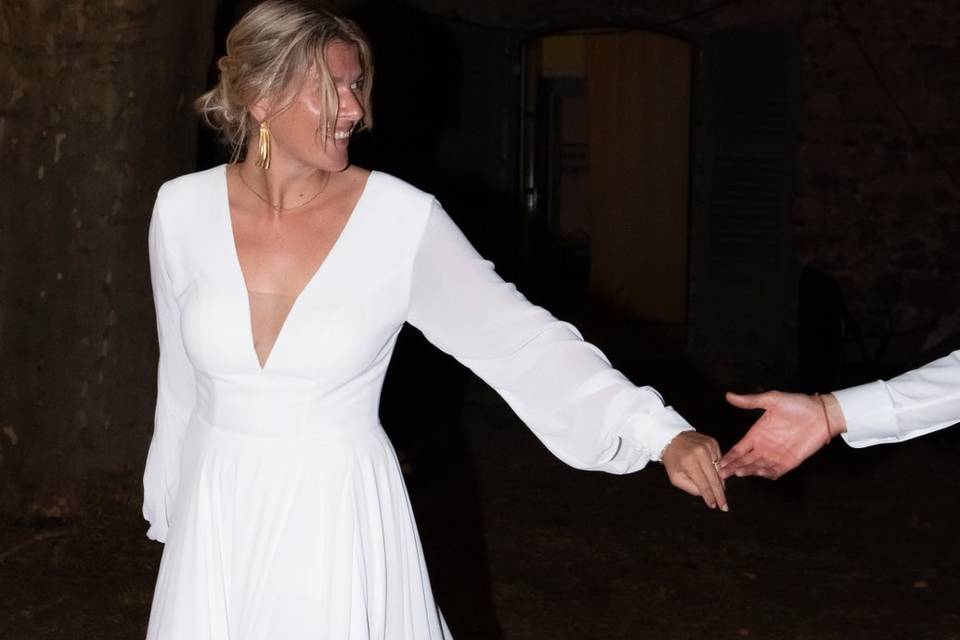 La marié, magnifique robe